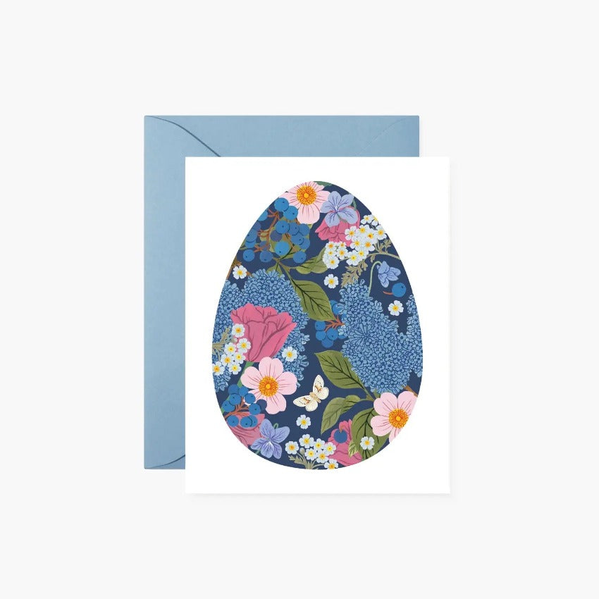 Blue Easter Egg Card