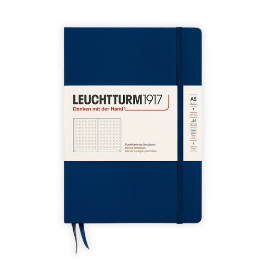 Leuchtturm Hardcover Dotted Journal - A5, Navy