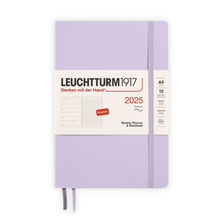 Leuchtturm Weekly Planner & Softcover Notebook 2025 - A5, Lilac