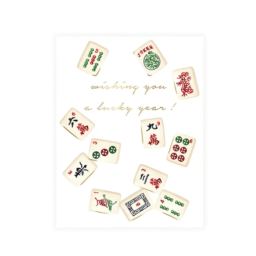 Mahjong Birthday Card