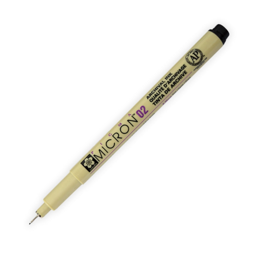 Sakura Pigma Micron Pen - Black, 02