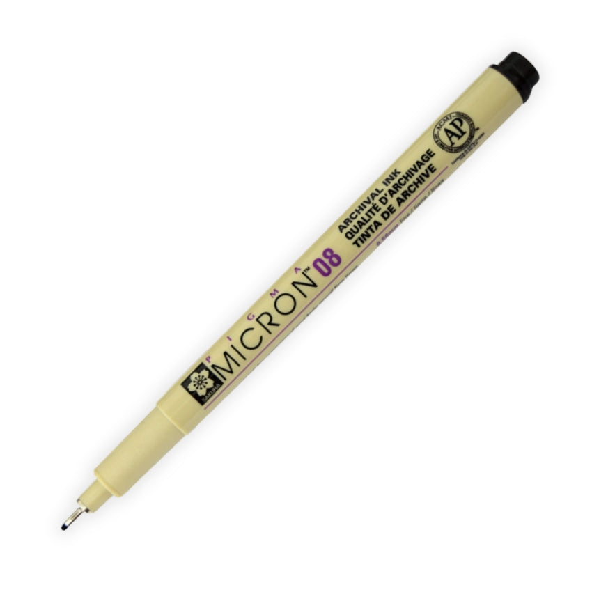 Sakura Pigma Micron Pen - Black, 08