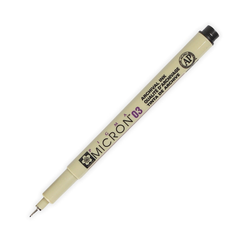 Sakura Pigma Micron Pen - Black, 03