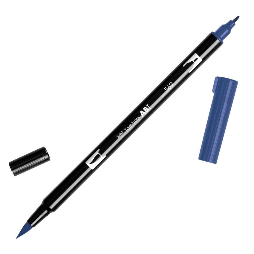 Tombow Dual Brush Marker - Jet Blue 569